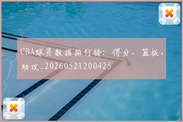 CBA球员数据排行榜：得分、篮板、助攻_20260521200425